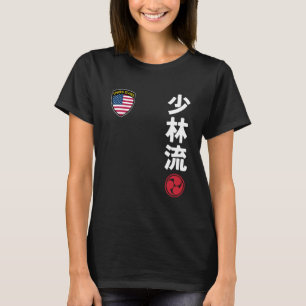 Team Karate Shorin Ryu USA Flag Japanese Martial A T-Shirt