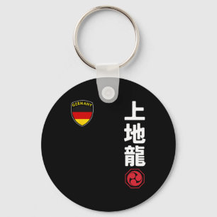 Team Karate Uechi Ryu German Flag Japanese Martial Keychain