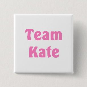 Team Kate 2 Inch Square Button
