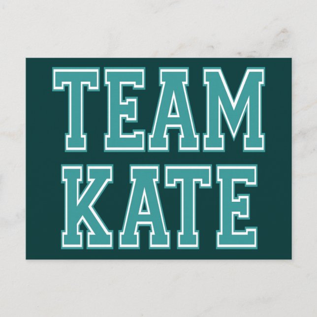 Team Kate Postcard (Front)