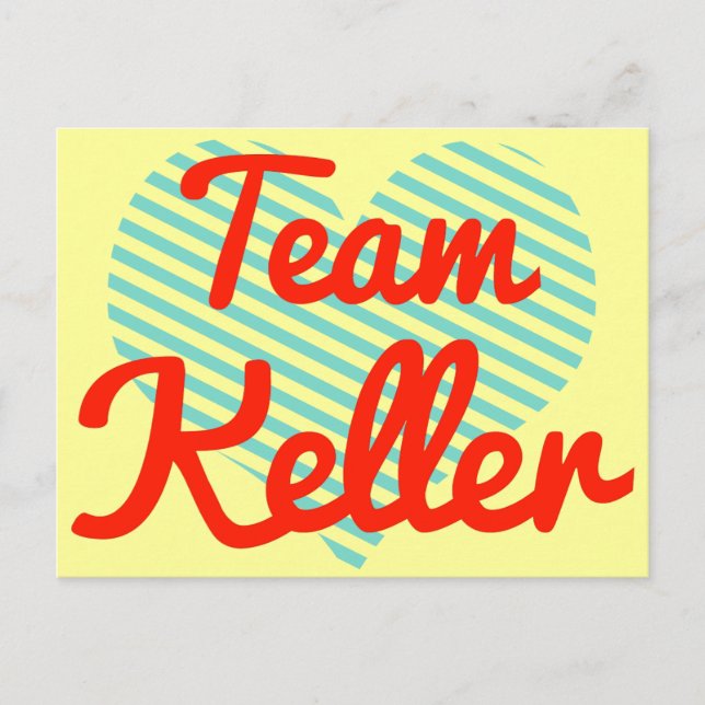 Team Keller Postcard (Front)