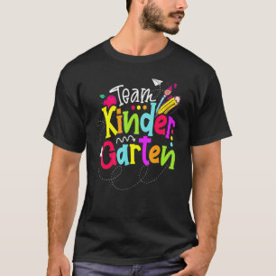 Team Kinder Garten Hello First Day Of School Penci T-Shirt