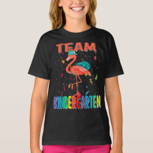 Team Kindergarten Flamingo Back To School T-Shirt