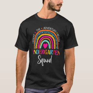Team Kindergarten Squad   Teacher Student Back To  T-Shirt