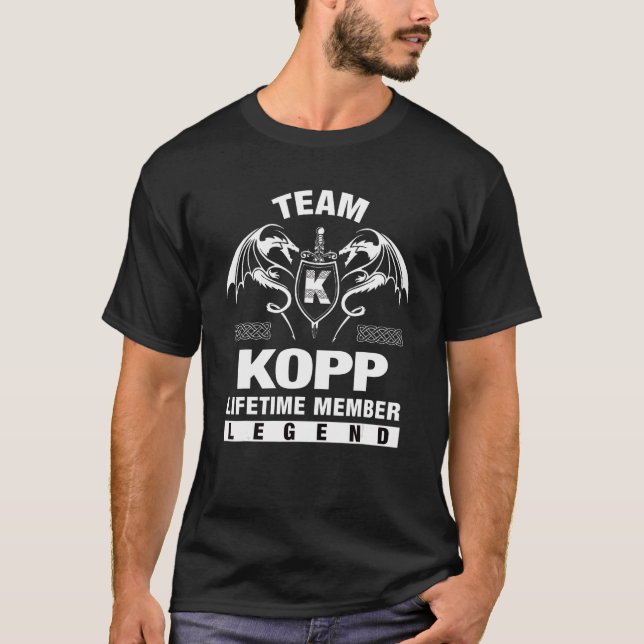Team Kopp Lifetime Member T-Shirt (Front)