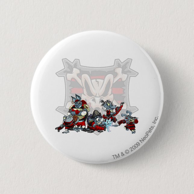 Team Krawk Island Group 2 Inch Round Button (Front)