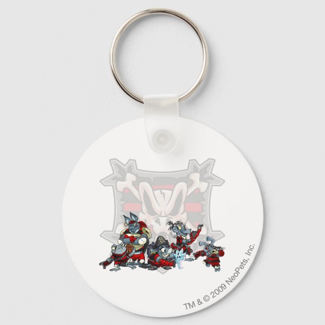 Team Krawk Island Group Keychain (Front)