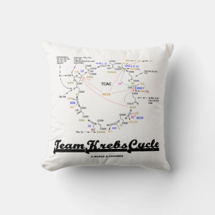 Team Krebs Cycle Biochemistry Geek Humour Throw Pillow