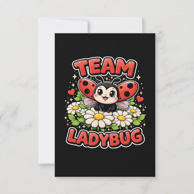 Team Ladybug Thank You Card (Front)