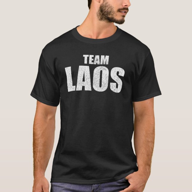Team Laos Country Support T-Shirt (Front)