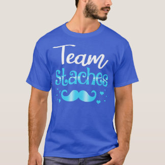 Team Lashes Team Staches Pink Or Blue Gender Revea T-Shirt