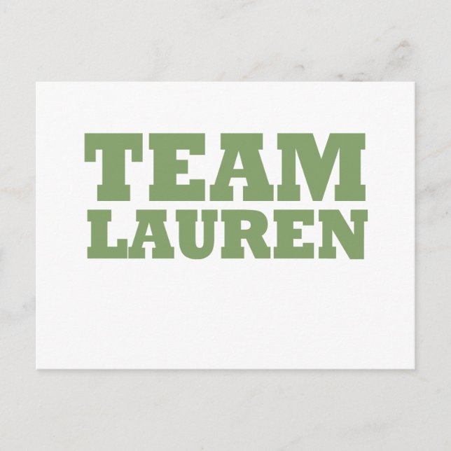Team Lauren Postcard (Front)