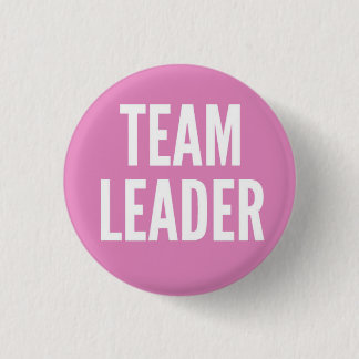 Team Leader 1 Inch Round Button