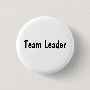 Team Leader 1 Inch Round Button