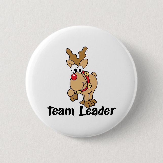 Team Leader 2 Inch Round Button (Front)