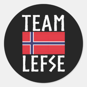 Team Lefse Norwegian Lefse Making Classic Round Sticker