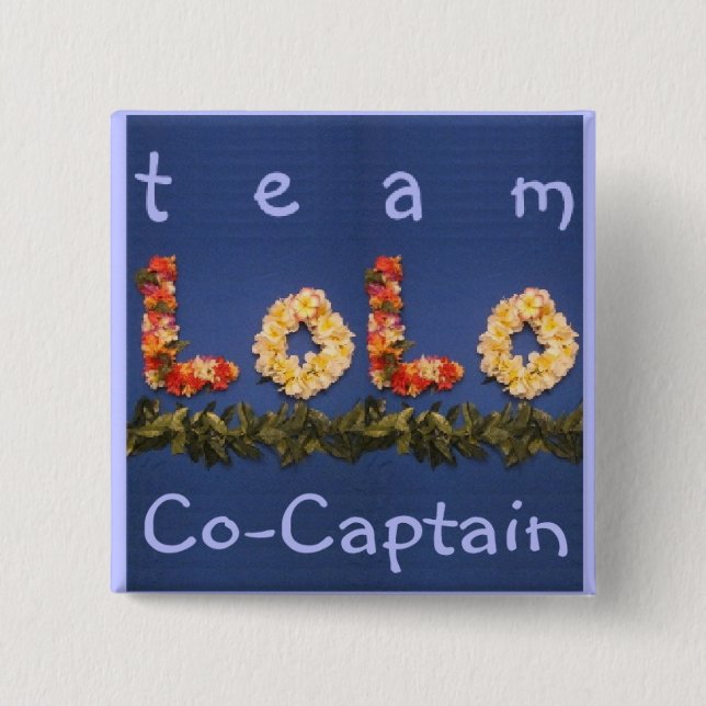 Team Lolo Co Captain button (Front)