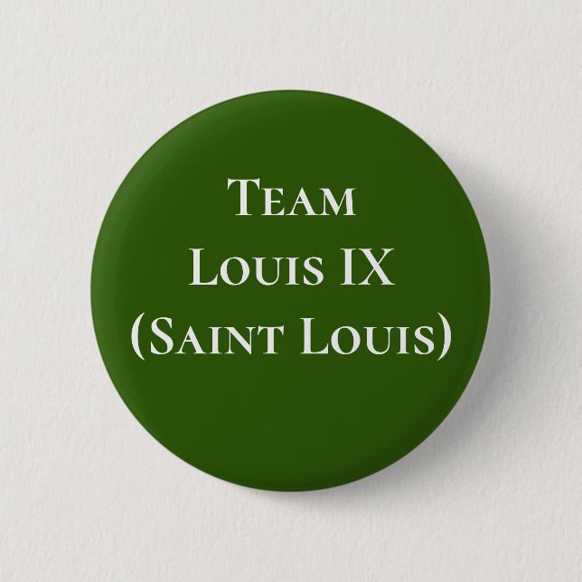 Team Louis IX (Saint Louis) 2 Inch Round Button (Front)
