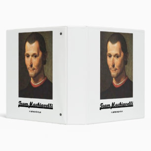 Team Machiavelli Portrait Of Niccolo Machiavelli Binder