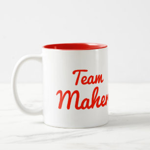 Team Maher Two-Tone Coffee Mug