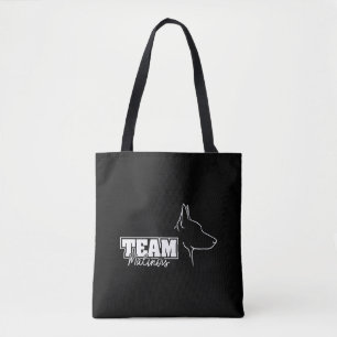 Team Malinois Belgian Shepherd Dog dogsport Tote Bag
