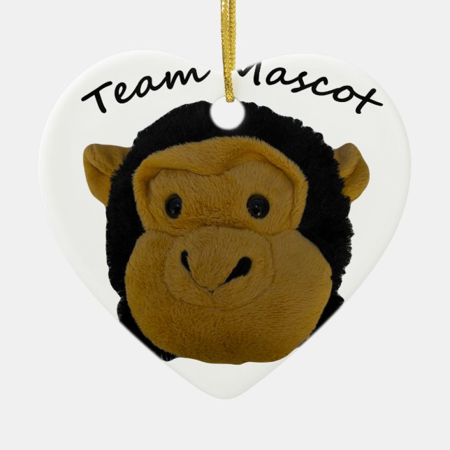 Team Mascot Ceramic Ornament (Front)