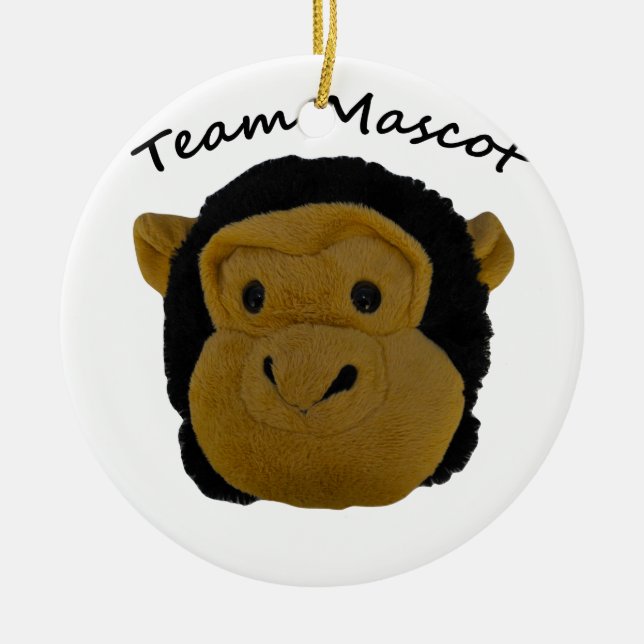 Team Mascot Ceramic Ornament (Front)