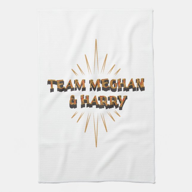 Team Meghan & Harry  Kitchen Towel (Vertical)