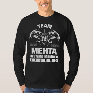 Team Mehta Lifetime Member T-Shirt