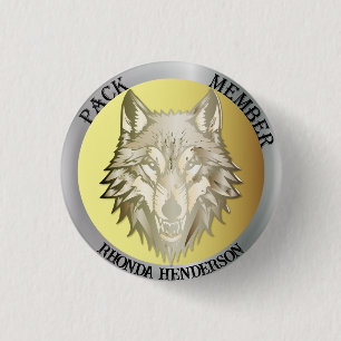 Team Member Award, "Pack Member" 1 Inch Round Button