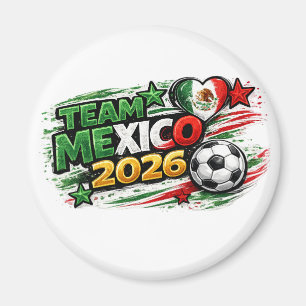 TEAM MEXICO 2026 Mexican Pride Footb Magnet
