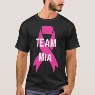 Team Mia Personalized Breast Cancer Support Shirt