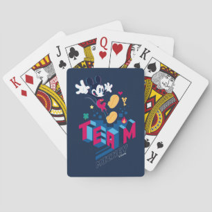 Team Mickey Digital World Playing Cards