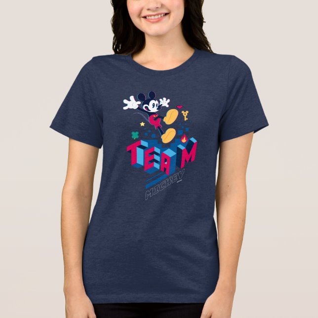 Team Mickey Digital World Tri-Blend Shirt (Front)