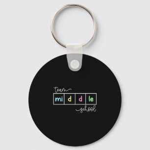 Team middle school squad middle school teacher keychain