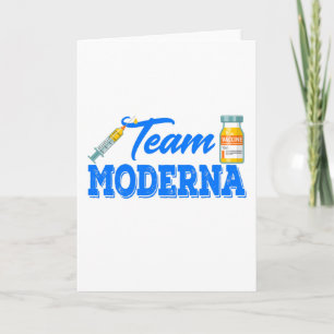 Team Moderna Funny Vaccine Card