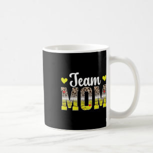 Team Mom Leopard Softll Team Mom Softll Team Mama Coffee Mug