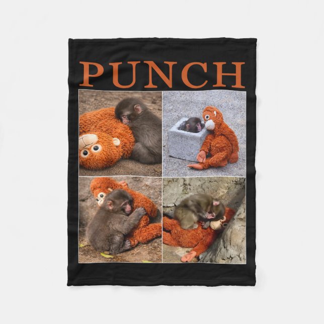 Team monkey punch Team monkey punch  Fleece Blanket (Front)