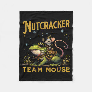 Team Mouse King Nutcracker Riding Frog Llet Dance Fleece Blanket