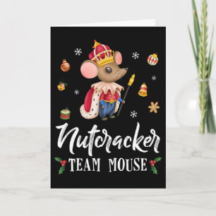Team Mouse Nutcracker Christmas Dance Fun Soldier Card