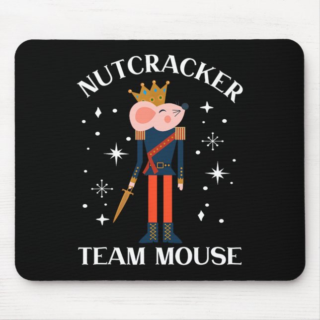 Team Mouse Nutcracker  Christmas Dance Fun Soldier Pad (Front)