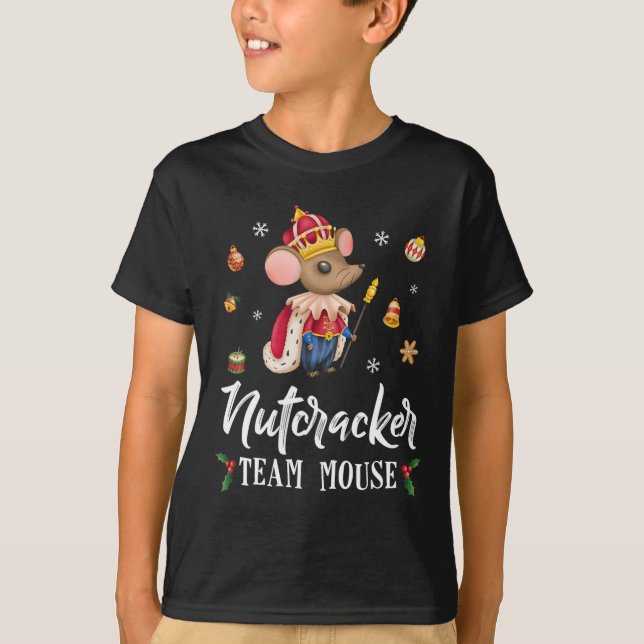Team Mouse Nutcracker  Christmas Dance Fun Soldier T-Shirt (Front)