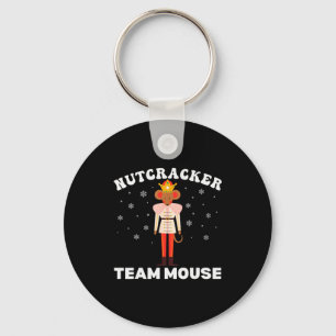 Team Mouse Nutcracker Christmas Dance Pajamas Kids Keychain