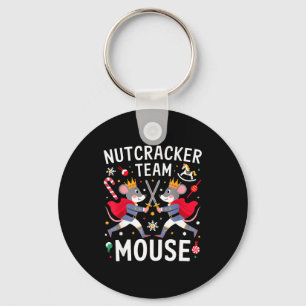 Team Mouse Nutcracker Shirt Christmas Dance Funny Keychain