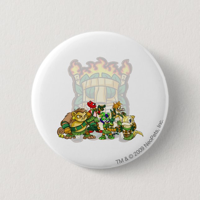 Team Mystery Island Group 2 Inch Round Button (Front)
