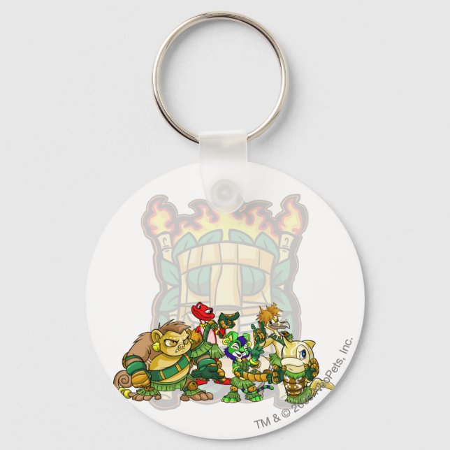 Team Mystery Island Group Keychain (Front)