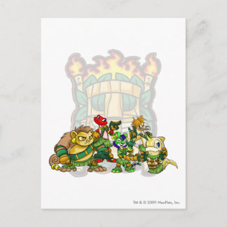 Team Mystery Island Group Postcard