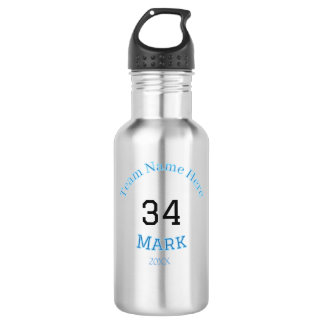 team name add player name date sports men 532 ml water bottle