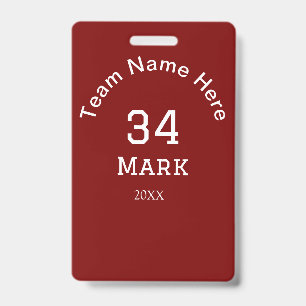 team name add player name date sports men badge