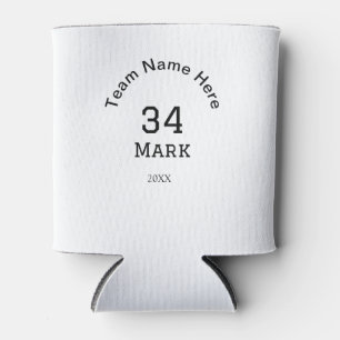team name add player name date sports men can cooler